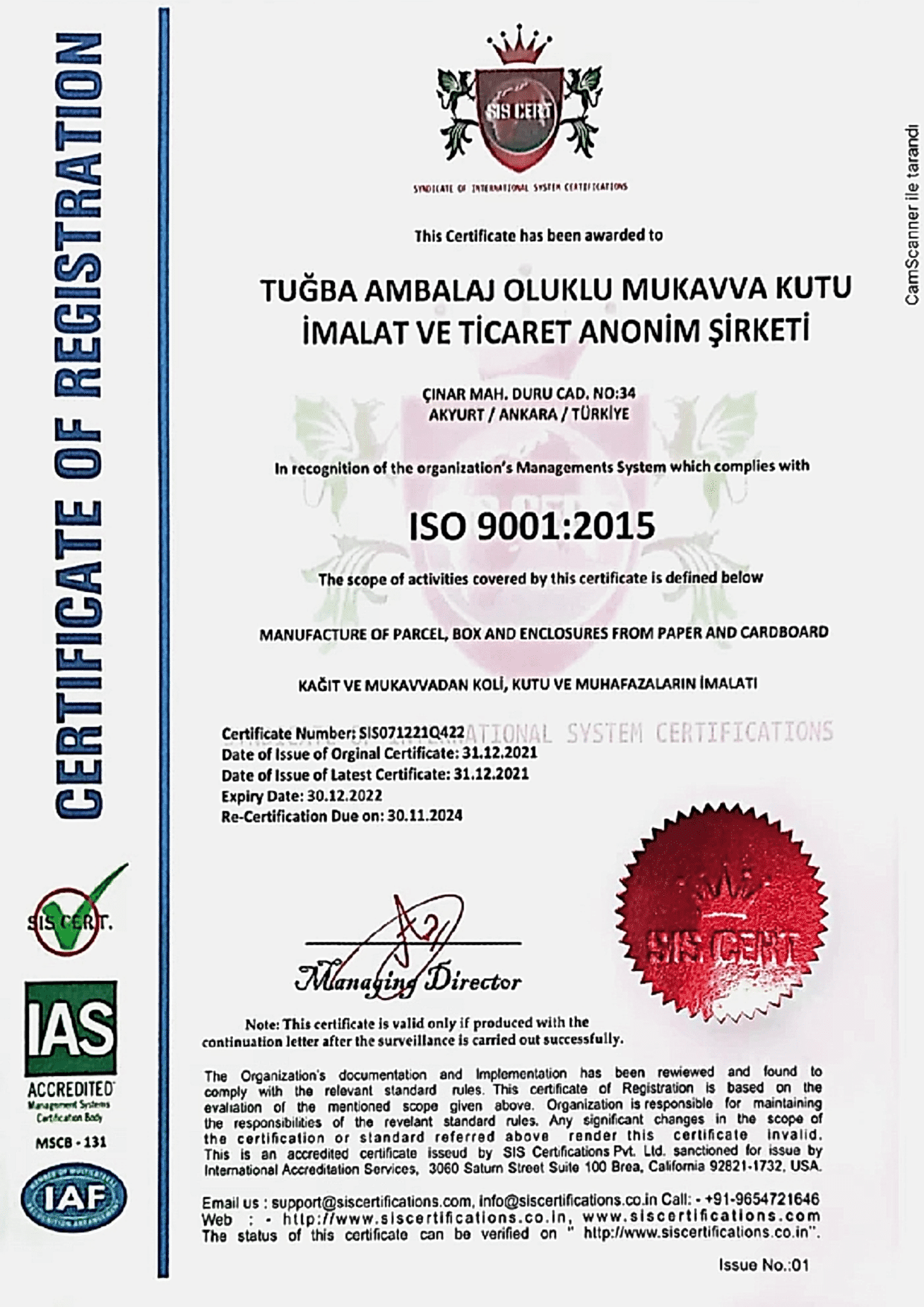 ISO 9001:2015